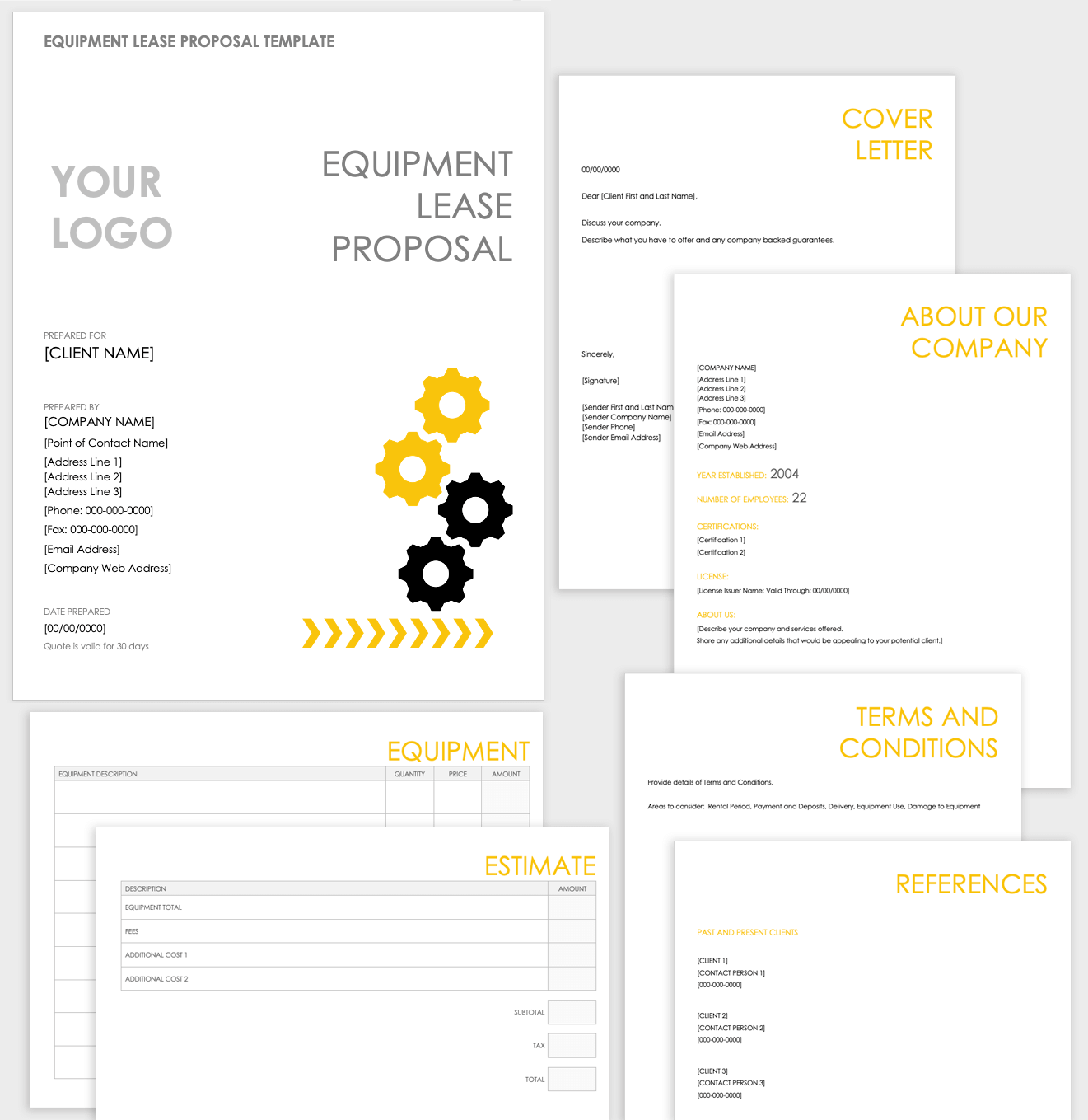 Equipment Lease Proposal Template