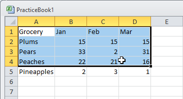 Copy and paste cells Excel