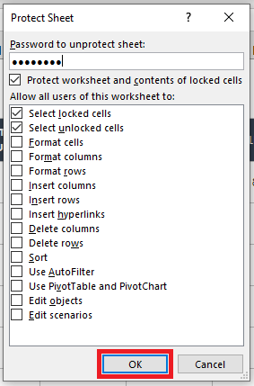 Timesheet Password