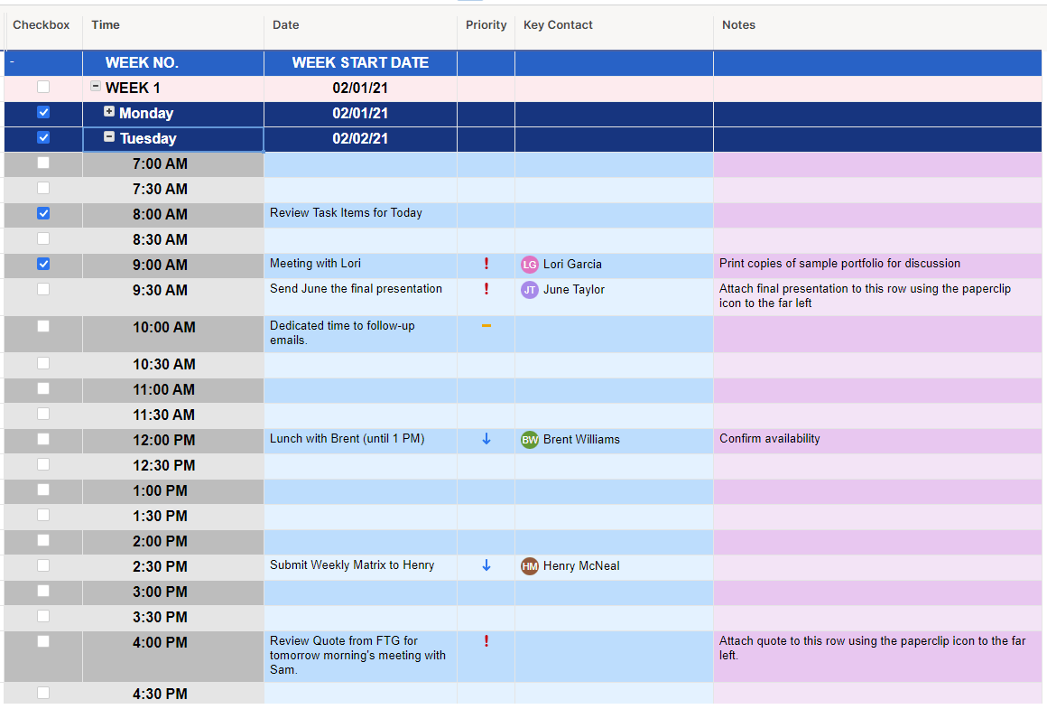 schedule smartsheet expanded