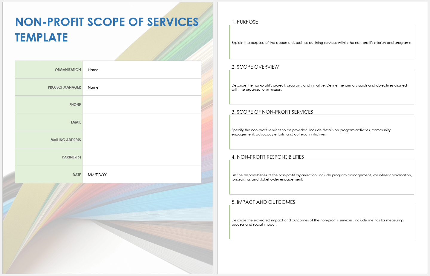 Non-Profit Scope of Services Template