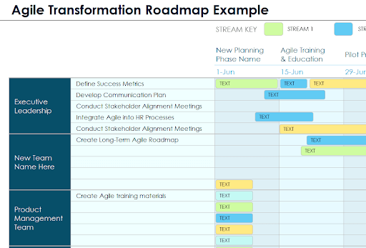 Agile RoadMap How To Team Name