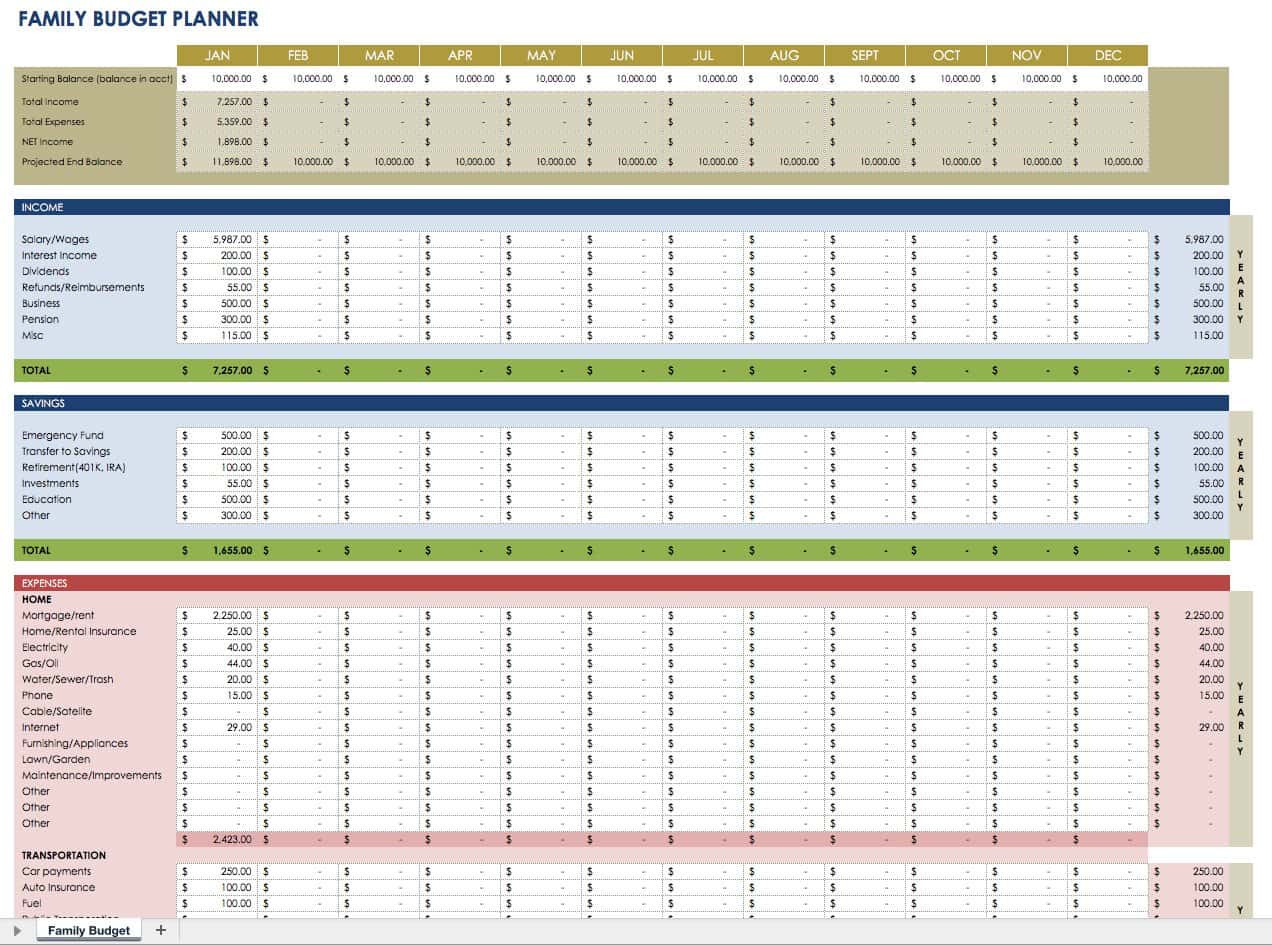 Family Budget Planner