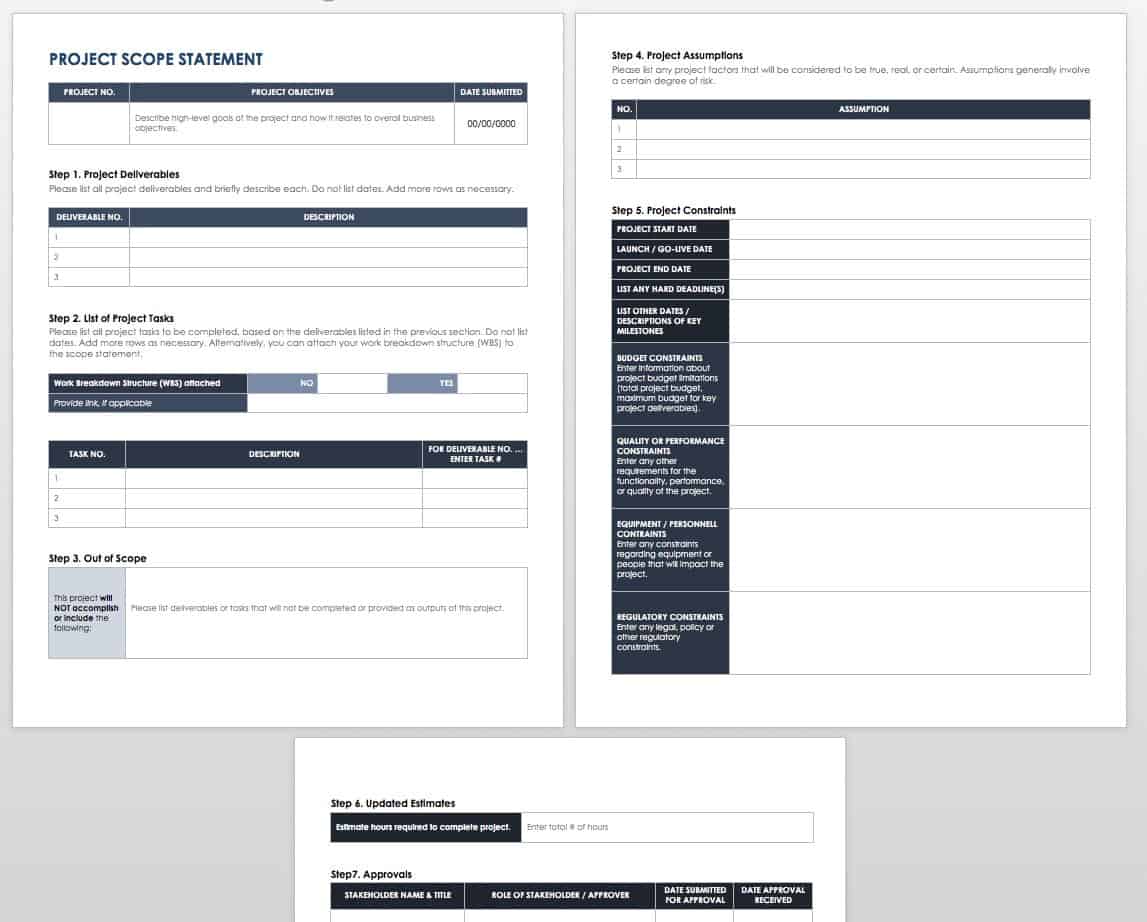 Project Scope Statement Template