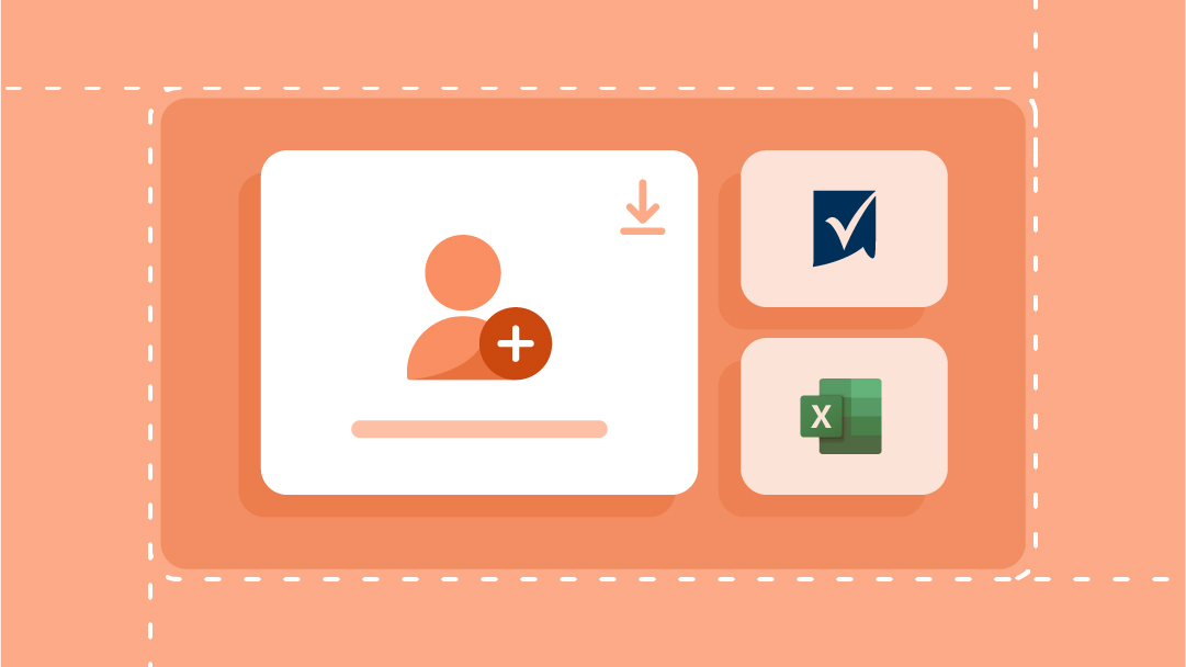 Template download icons for Smartsheet and Microsoft Excel