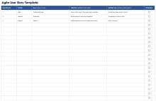 Agile User Story Template
